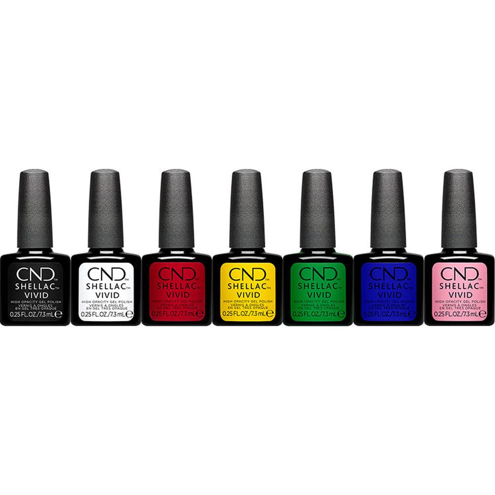 Cnd Shellac Raspberry Colors CND Shellac - Vivid Collection - Pre-Pack / All 7 Colors! – Pure Spa Direct
