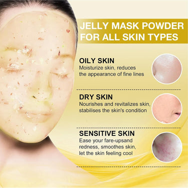 CollagenLuxe Collagen & Hyaluronic Acid Smoothing Jelly Mask / 23 oz. - 650 grams by JeLuxe Masks