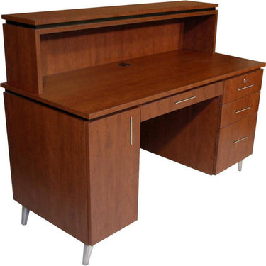 Collins Neo Alpha Reception Desk / 56"W x 25"D x 42"H / 50+ Color Choices / Made to Order - Ships in 2-3 Weeks