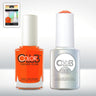 Color Club Gel Duo Pack - WHAM! POW! - 1 Gel Lacuqer 0.5 oz + 1 Lacquer 0.5oz Matching Color