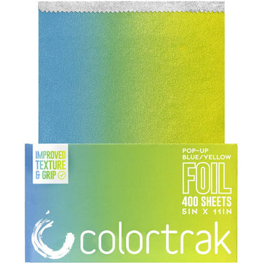 Colortrak Gradient Pop-Up Foil Blue/Yellow - 400 Count - 5"X 11"