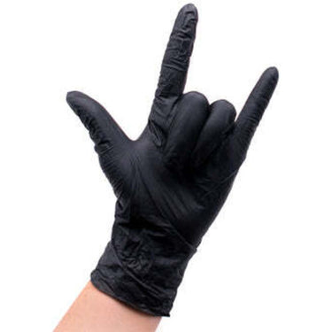 Colortrak Midnight Black Nitrile Gloves - MEDIUM / Box of 100
