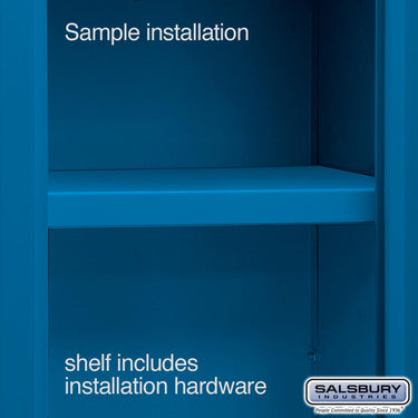 Compartment Shelf - for 12-inch Wide - 15 Inch Deep Metal Locker by Salsbury – Blue by Salsbury (view 2)