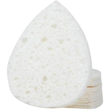 Complete Pro Raindrop Compressed Sponge - White - 2.75"D x 0.38"H / 20 Pack