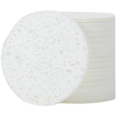 Complete Pro Round Compressed Sponge - White - 2.75"D x 0.38"H / 75 Pack