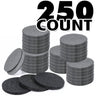 Compressed Facial Sponges - BLACK - 100% Natural Cosmetic Spa Sponges for Facial Cleansing, Exfoliating Mask, Makeup Removal - Each Sponge is 2.7" Diameter When Hydrated / 250 MEGA PACK