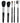 Cosmetic Brush Set / 5 Brushes by Fantasea