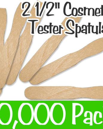 Cosmetic Tester Spatulas - 2.5&quot; Long / 20 Boxes of 500 = Case of 10,000 by Xen Stix