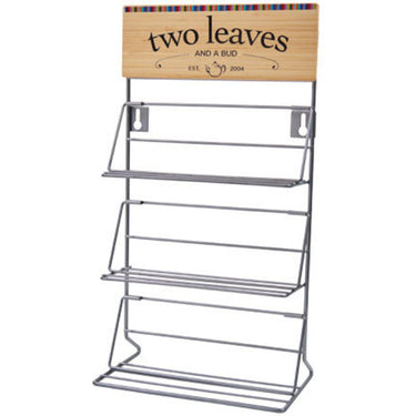 Counter Top Rack for 9 Types of Tea - - FILLED with 9 Boxes - 135 Sachets by Two Leaves And A Bud