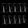 Cre8tion Nail Tips - #03 Short Stiletto - Clear / Divider Box of 500 Pieces