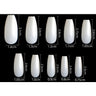 Cre8tion Nail Tips - #04 Short Almond - Natural / Divider Box of 600 Pieces