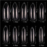 Cre8tion Nail Tips - #05 Long Almond - Clear / Divider Box of 500 Pieces