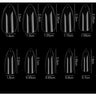 Cre8tion Nail Tips - #07 Short Almond - Clear / Divider Box of 500 Pieces