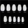 Cre8tion Nail Tips - #08 Long Almond - Natural / Divider Box of 500 Pieces