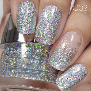 Cre8tion Professional Nail Art Glitter - Color 002 / 1 oz.