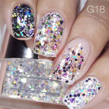 Cre8tion Professional Nail Art Glitter - Color 018 / 1 oz.