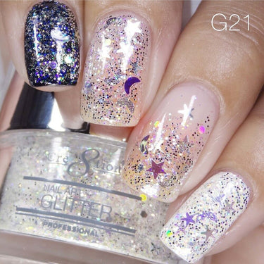 Cre8tion Professional Nail Art Glitter - Color 021 / 1 oz.