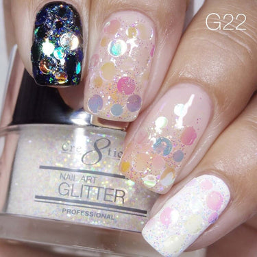 Cre8tion Professional Nail Art Glitter - Color 022 / 1 oz.