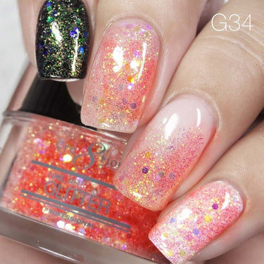 Cre8tion Professional Nail Art Glitter - Color 034 / 1 oz.