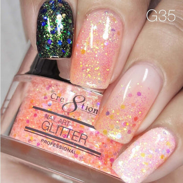 Cre8tion Professional Nail Art Glitter - Color 035 / 1 oz.
