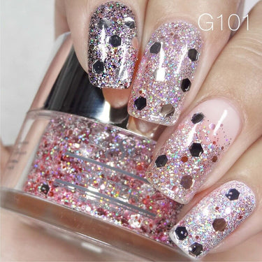 Cre8tion Professional Nail Art Glitter - Color 101 / 1 oz.