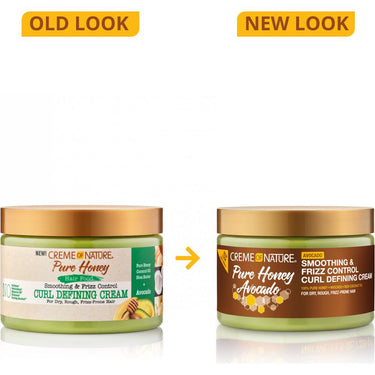 Creme of Nature Pure Honey Avocado Smoothing & Frizz Control Curl Defining Cream / 11.5 oz