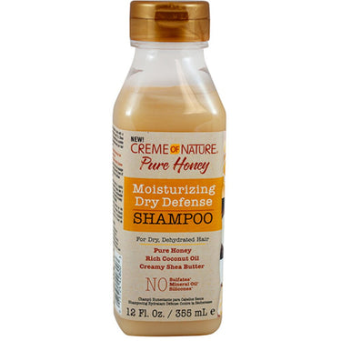 Creme of Nature Pure Honey Moisturizing Dry Defense Shampoo / 12 oz.