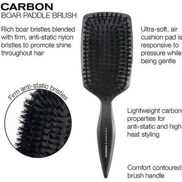 Cricket Carbon Boar Paddle Brush