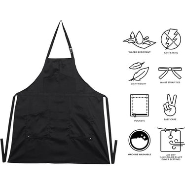 Cricket Water Resistant Polyester/Carbon Blend Static Free Apron