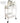 Crissy Trolley with 2 Shelves and 2 Locking Drawers by Shosh Spa Essentials