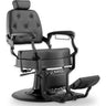Crosby Vintage Style Barber Chair / Black with Matte Black Frame by Hans Equipment