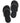Cuccio Disposable Pedicure Slippers - Black / 12 Pairs