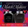 Cuccio Match Makers - 2 am in Hollywood Kit - 1 Nail Lacquer + 1 Matching Veneer Soak Off LED/UV Nail Colour / 0.43 oz. Each