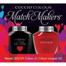 Cuccio Match Makers - A Kiss in Paris Kit - 1 Nail Lacquer + 1 Matching Veneer Soak Off LED/UV Nail Colour / 0.43 oz. Each