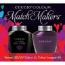 Cuccio Match Makers - Brooklyn Never Sleeps Kit - 1 Nail Lacquer + 1 Matching Veneer Soak Off LED/UV Nail Colour / 0.43 oz. Each
