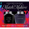 Cuccio Match Makers - London Underground Kit - 1 Nail Lacquer + 1 Matching Veneer Soak Off LED/UV Nail Colour / 0.43 oz. Each