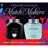 Cuccio Match Makers - Meet Me in Mykonos Kit - 1 Nail Lacquer + 1 Matching Veneer Soak Off LED/UV Nail Colour / 0.43 oz. Each