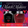 Cuccio Match Makers - Moscow Red Square Kit - 1 Nail Lacquer + 1 Matching Veneer Soak Off LED/UV Nail Colour / 0.43 oz. Each