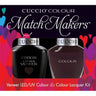 Cuccio Match Makers - Romania After Dark Kit - 1 Nail Lacquer + 1 Matching Veneer Soak Off LED/UV Nail Colour / 0.43 oz. Each