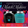 Cuccio Match Makers - Venice Beach Collection - Muscle Beach Kit - 1 Nail Lacquer + 1 Matching Veneer Soak Off LED/UV Nail Colour / 0.43 oz. Each