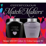 Cuccio Match Makers - Venice Beach Collection - Soul Surfer Kit - 1 Nail Lacquer + 1 Matching Veneer Soak Off LED/UV Nail Colour / 0.43 oz. Each