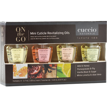 Cuccio Mini Cuticle Revitalizing Oils / 4 Piece Box