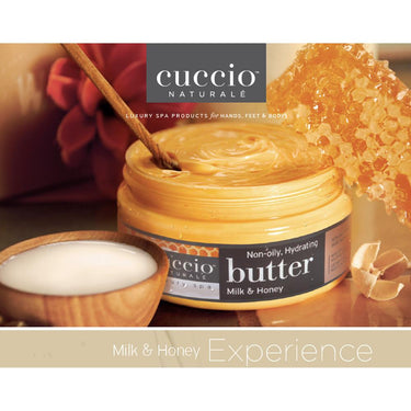 Cuccio Naturale Milk &amp; Honey Butter Blend Hydrating Treatment for Hand, Feet and Body / 8 oz.
