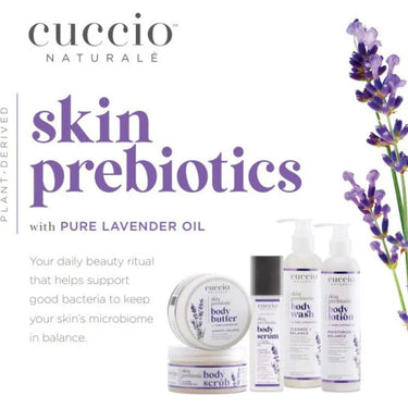 Cuccio Prebiotic Body Scrub with Pure Lavender Oil / 8 oz.