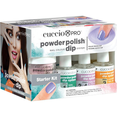 Cuccio Pro - Powder Polish Dip System Starter Kit - Kit Contains Everything Needed to Perform a Powder Polish Service