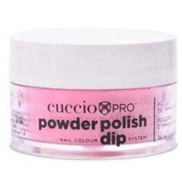 Cuccio Pro - Powder Polish Nail Colour Dip System -Bright Pink with Gold Mica / 0.5 oz.