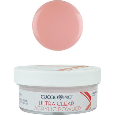 Cuccio Pro - Ultra Clear Acrylic Powder - Pink / 1.6 oz.