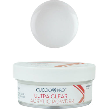 Cuccio Pro - Ultra Clear Acrylic Powder - Ultra Bright White / 1.6 oz.