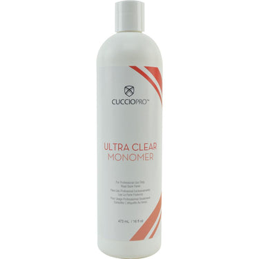 Cuccio Pro - Ultra Clear Liquid Monomer - The First Step to Strong, Transparent Acrylics That Results in an Ultra Clear, Finished Nail / 16 fl. oz. - 473 mL.