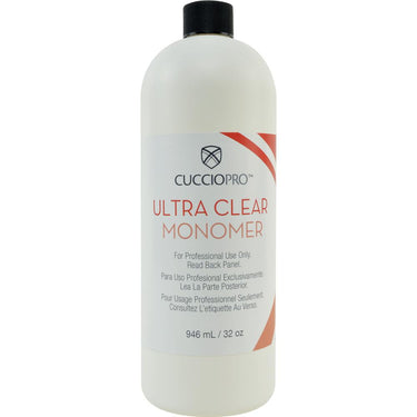 Cuccio Pro - Ultra Clear Liquid Monomer - The First Step to Strong, Transparent Acrylics That Results in an Ultra Clear, Finished Nail / 32 oz. - 946 mL.